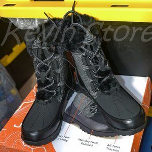 Black/Gray JBU Southgate Herringbone Women's Weather-Ready‎  Winter Boots